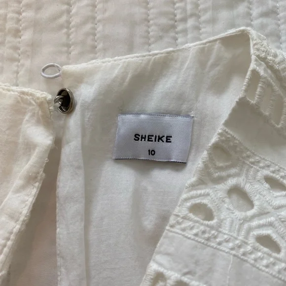 SIZE 10 SHEIKE MELROSE WHITE LACE DRESS - Picture 5 of 9